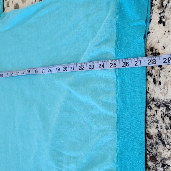 SPLENDID Aqua Sweatshirt Oversized Made in California USA Coastal Boho Lounge L - Picture 5 of 5